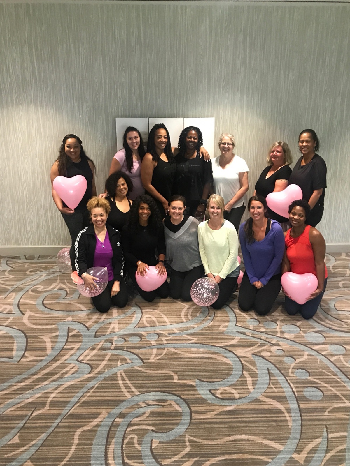 Group celebration at a N.E.W. Body gathering